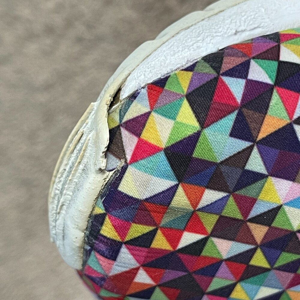 Adidas ZX Flux Sneakers Men 9 MultiColor Prism Athletic Colorful Quilt Geometric - Picture 12 of 13
